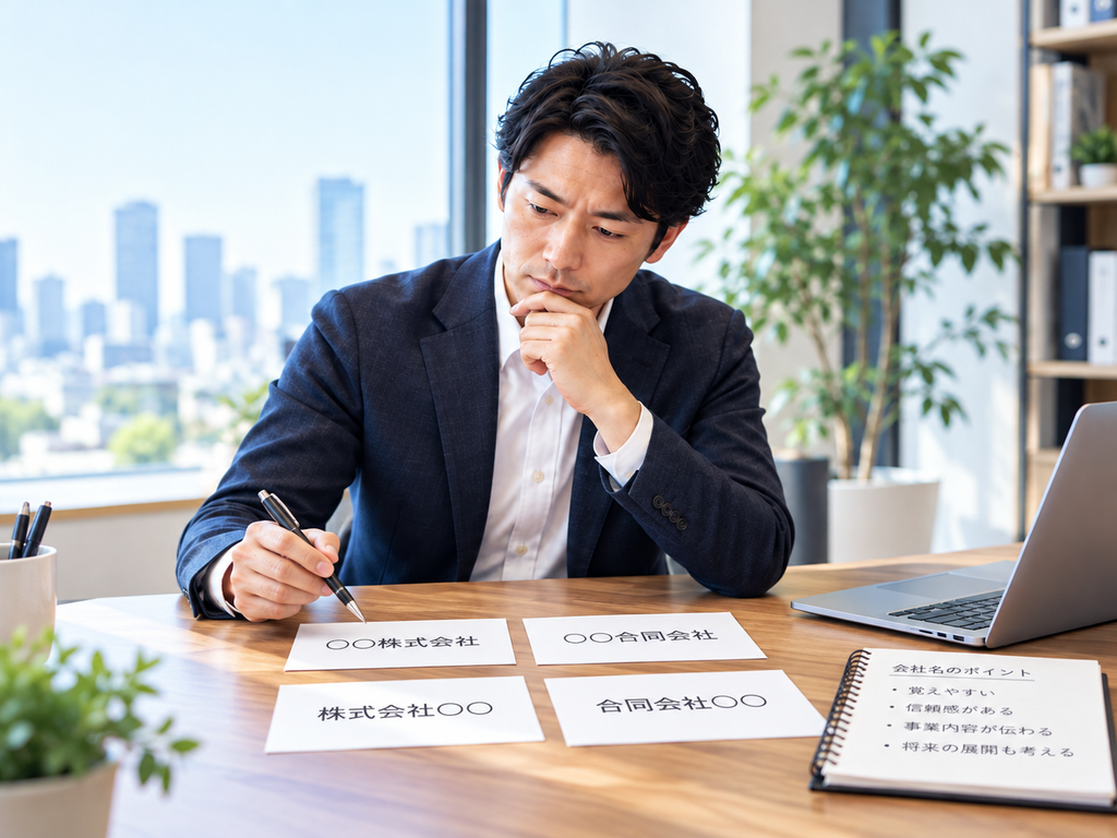 会社名の決め方に悩む創業者
